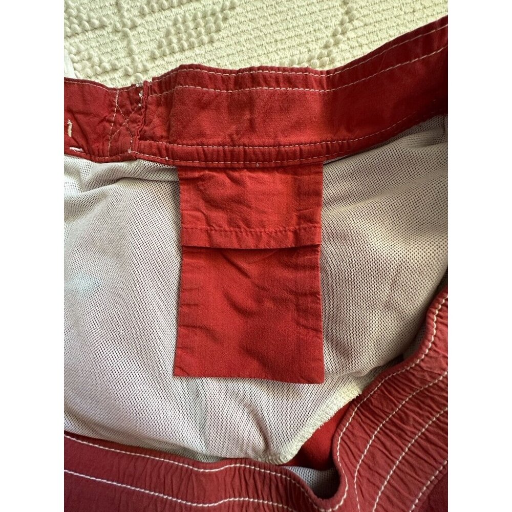 Vintage Polo Ralph Lauren Mens Swim Trunks Sz L 90s Y2K Board Short Red Sharks - Picture 12 of 15